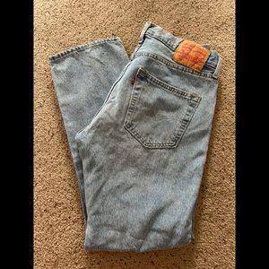 LEVI 501 distressed denim jeans W32 L30